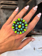 Ultimate Turquoise Blossom Ring | 5 STONE COMBO OPTIONS-Rings-Krush Kandy, Women's Online Fashion Boutique Located in Phoenix, Arizona (Scottsdale Area)