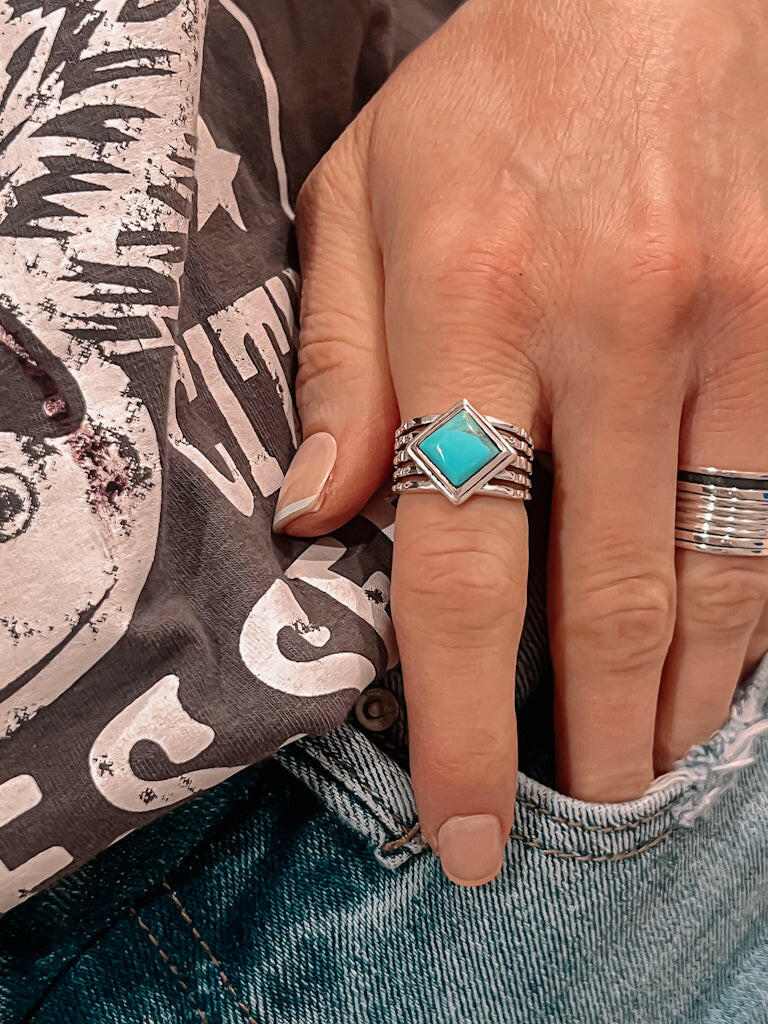 Solid Sterling Silver Spinner Ring-Spinner Rings-Krush Kandy, Women's Online Fashion Boutique Located in Phoenix, Arizona (Scottsdale Area)