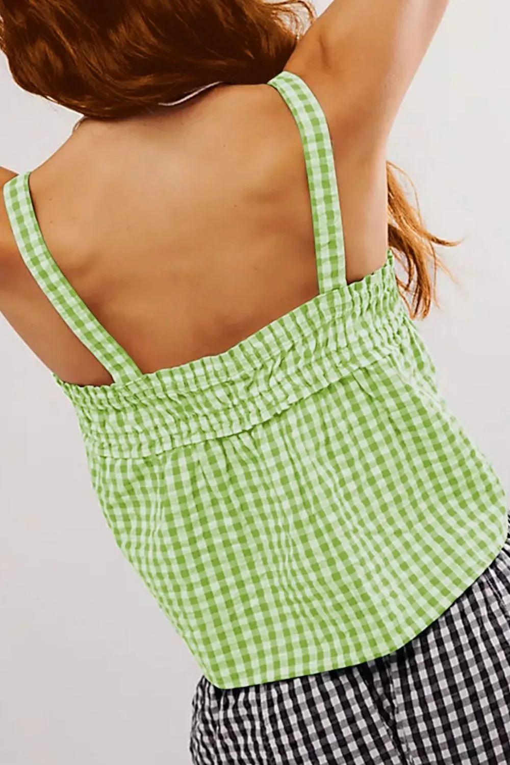 Tied Front Textured Square Neck Cami-Krush Kandy, Women's Online Fashion Boutique Located in Phoenix, Arizona (Scottsdale Area)