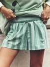 Striped High-Waist Linen Blend Summer Shorts-Shorts-Krush Kandy, Women's Online Fashion Boutique Located in Phoenix, Arizona (Scottsdale Area)
