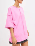 Round Neck Half Sleeve T-Shirt-Krush Kandy, Women's Online Fashion Boutique Located in Phoenix, Arizona (Scottsdale Area)