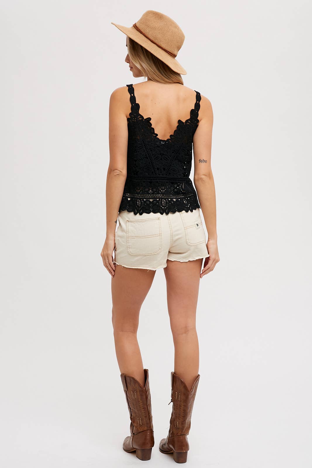 Boho Chic Crochet Cami Top-Tanks-Krush Kandy, Women's Online Fashion Boutique Located in Phoenix, Arizona (Scottsdale Area)