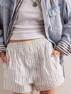 Striped Elastic Waist Shorts-Krush Kandy, Women's Online Fashion Boutique Located in Phoenix, Arizona (Scottsdale Area)