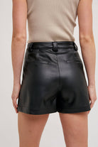 Front Pleated Faux Leather Skort-Skirts-Krush Kandy, Women's Online Fashion Boutique Located in Phoenix, Arizona (Scottsdale Area)