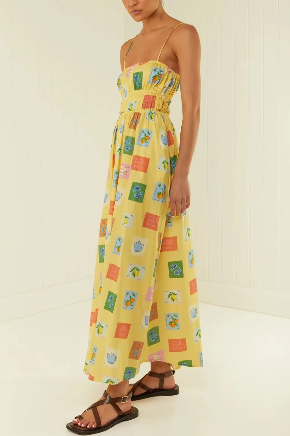 Printed Square Neck Maxi Cami Dress-Dresses-Krush Kandy, Women's Online Fashion Boutique Located in Phoenix, Arizona (Scottsdale Area)