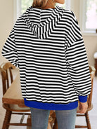 Lovelet Drawstring Striped Long Sleeve Hoodie-Krush Kandy, Women's Online Fashion Boutique Located in Phoenix, Arizona (Scottsdale Area)