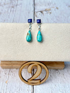 Turquoise & Lapis Earrings-Earrings-Krush Kandy, Women's Online Fashion Boutique Located in Phoenix, Arizona (Scottsdale Area)