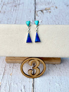 Turquoise & Lapis Earrings-Earrings-Krush Kandy, Women's Online Fashion Boutique Located in Phoenix, Arizona (Scottsdale Area)