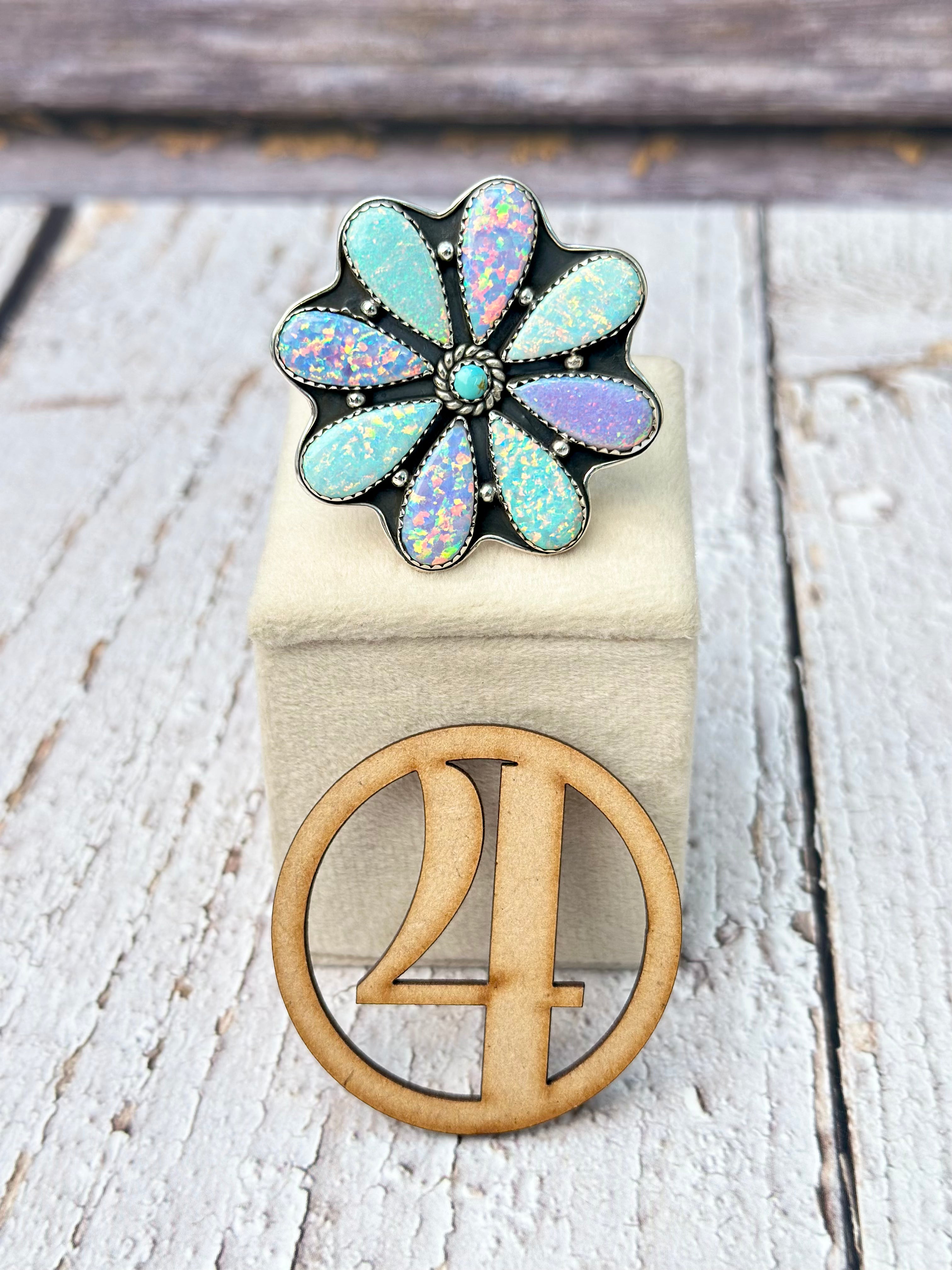 Multi Ultimate Opal Blooming Ring-Rings-Krush Kandy, Women's Online Fashion Boutique Located in Phoenix, Arizona (Scottsdale Area)