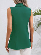 One Button Collared Neck Vest-Krush Kandy, Women's Online Fashion Boutique Located in Phoenix, Arizona (Scottsdale Area)