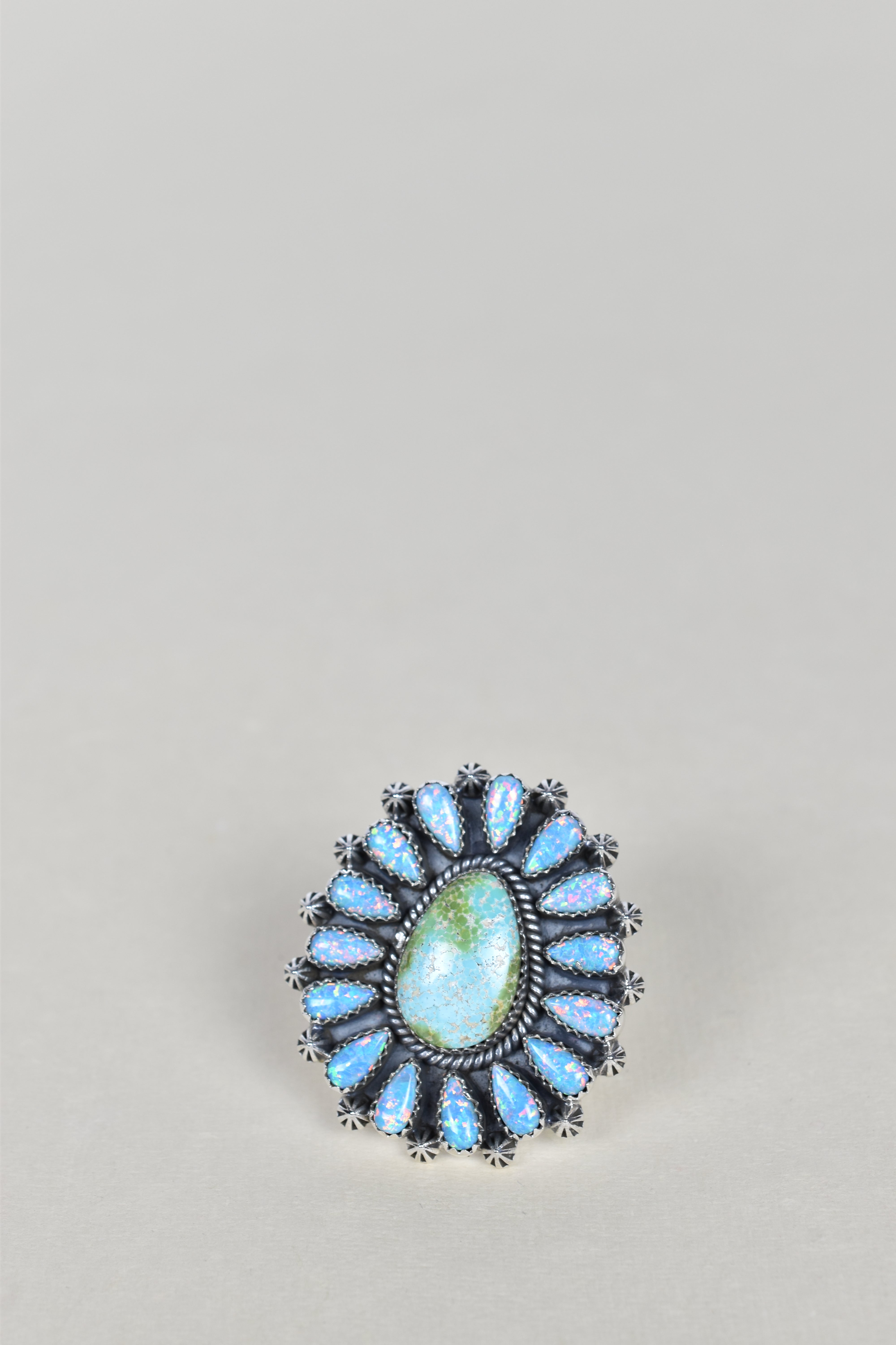 Sonoran Gold Turquoise & Opal One of A Kind Ring-Rings-Krush Kandy, Women's Online Fashion Boutique Located in Phoenix, Arizona (Scottsdale Area)