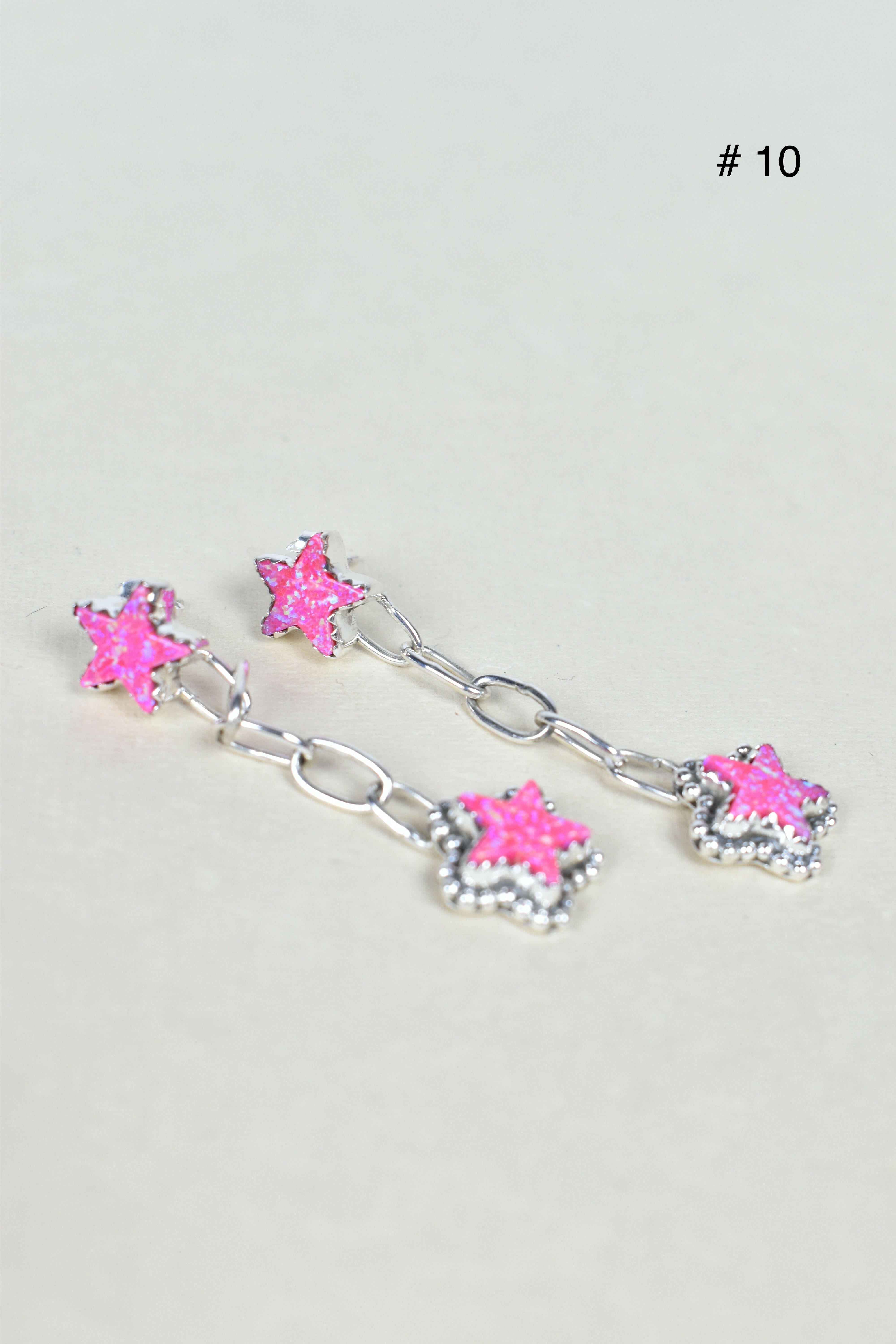 Gem Duet Chain Drop Earrings-Drop Earrings-Krush Kandy, Women's Online Fashion Boutique Located in Phoenix, Arizona (Scottsdale Area)