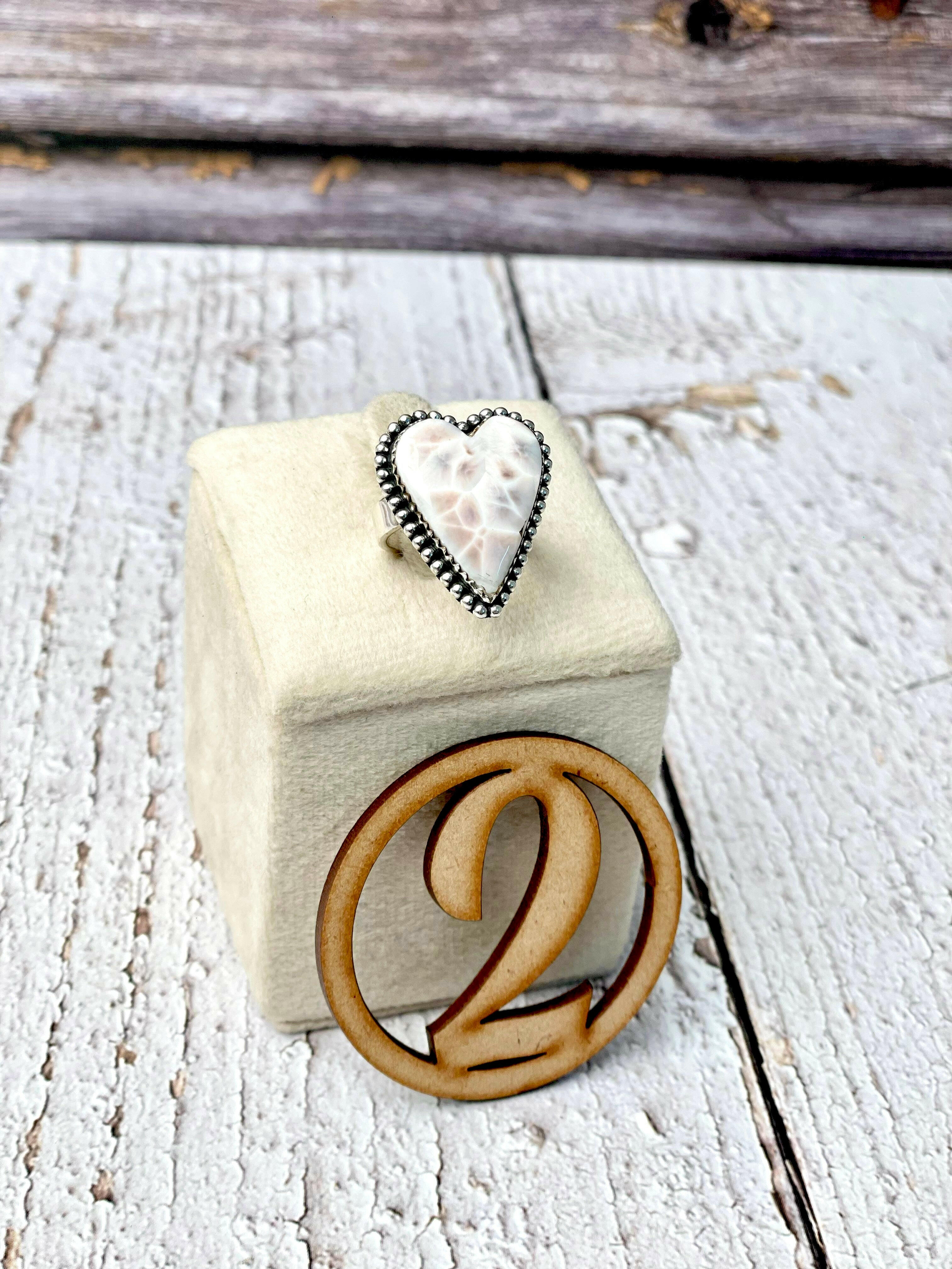 One Of A Kind Pink Larimar Slab Rings-Ring Sizers-Krush Kandy, Women's Online Fashion Boutique Located in Phoenix, Arizona (Scottsdale Area)