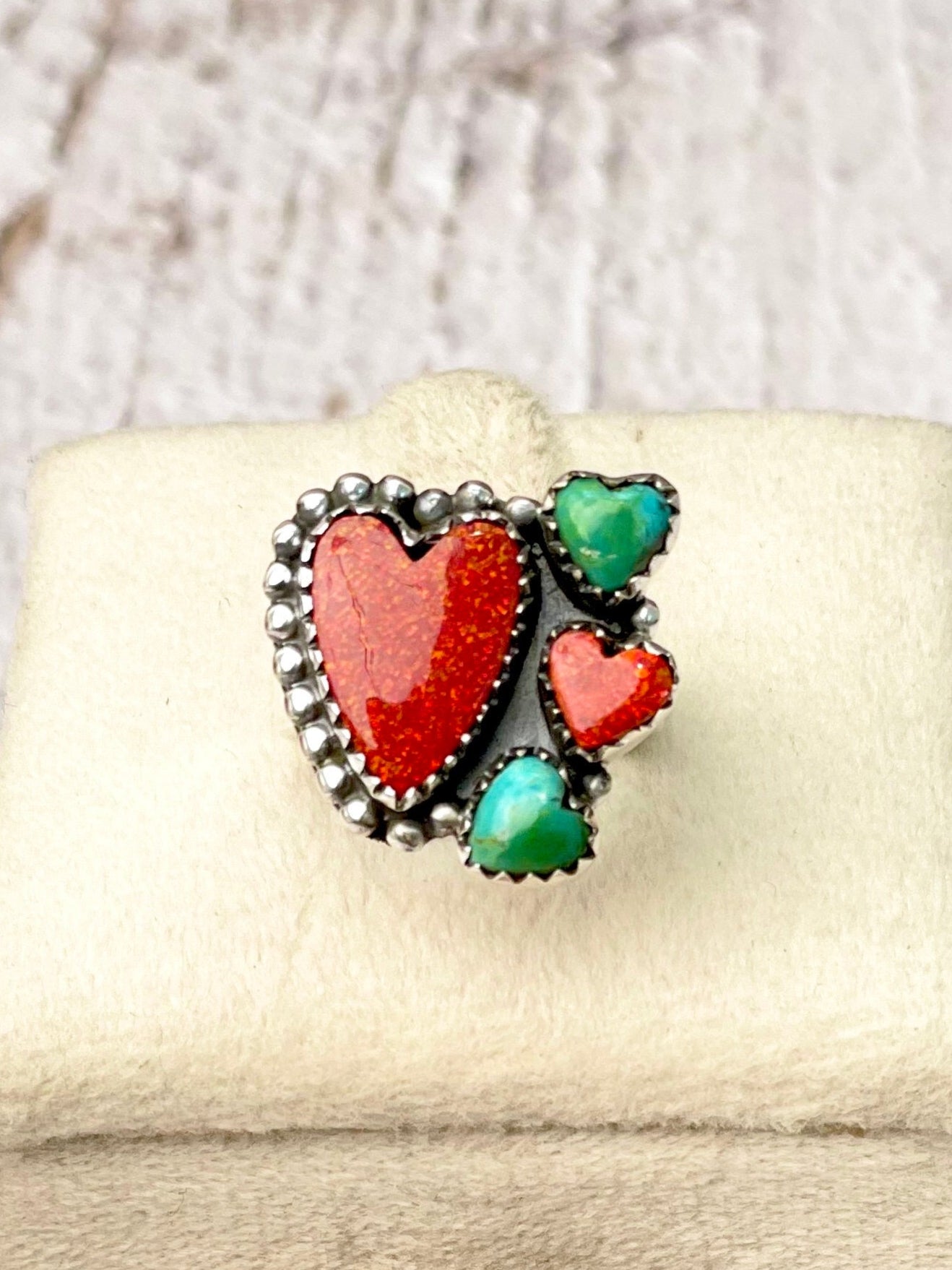 Feel The Love Heart Cluster Rings-Ring Sizers-Krush Kandy, Women's Online Fashion Boutique Located in Phoenix, Arizona (Scottsdale Area)