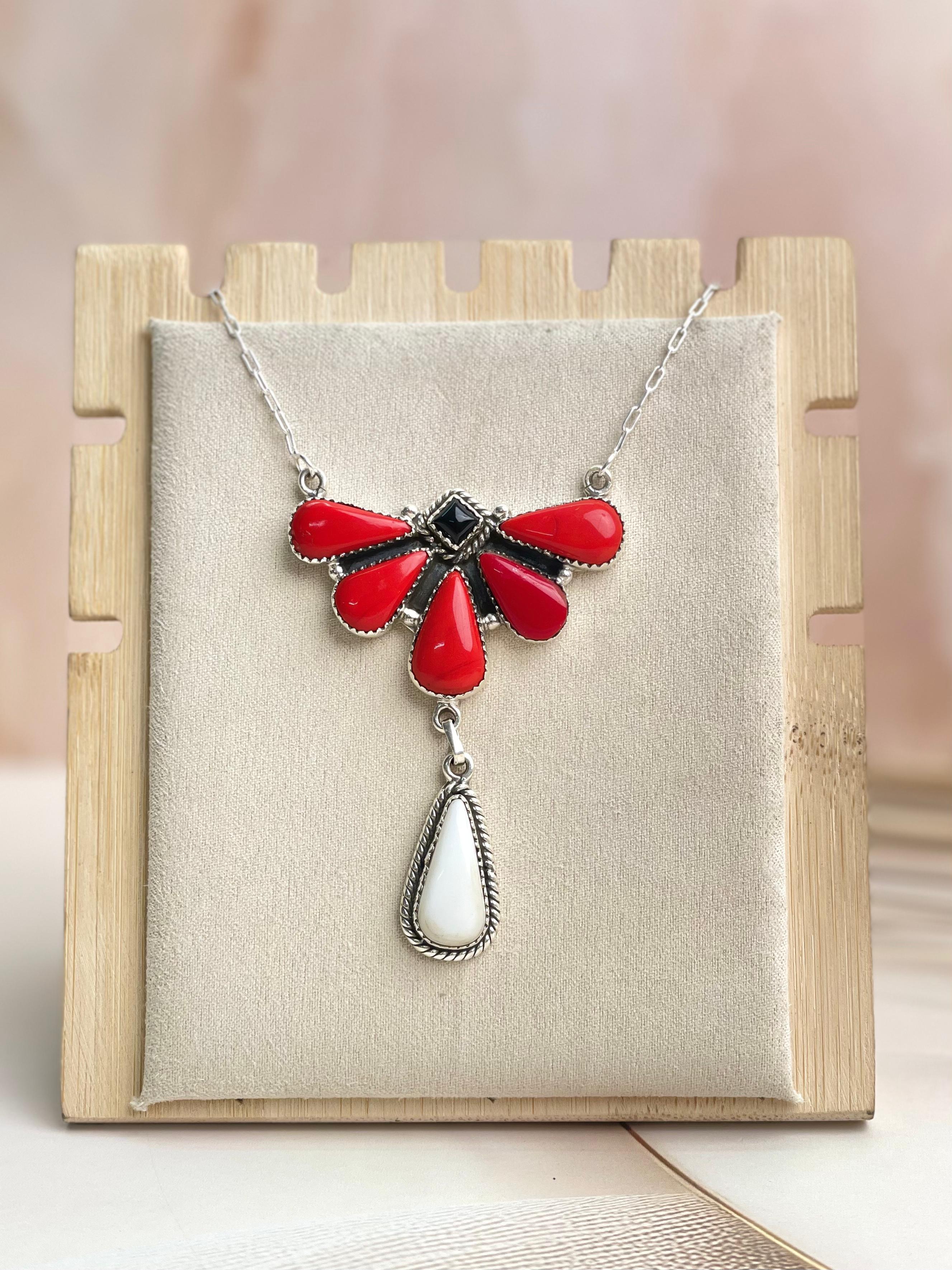 Halloween Necklace Rosarita & Black Onyx sno 8-Necklaces-Krush Kandy, Women's Online Fashion Boutique Located in Phoenix, Arizona (Scottsdale Area)