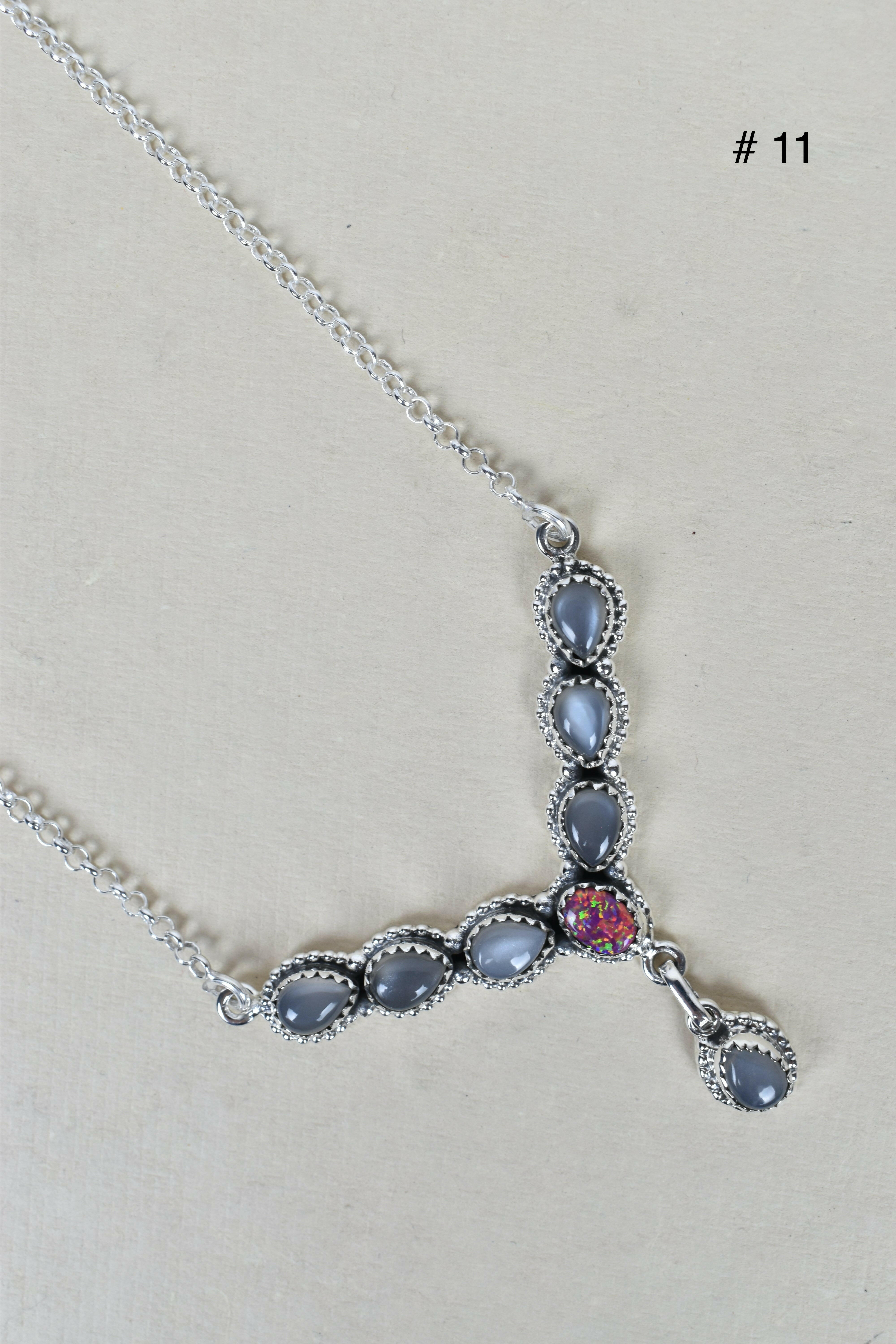 Y Knot Sterling Silver Necklace-Lariat and Y Necklaces-Krush Kandy, Women's Online Fashion Boutique Located in Phoenix, Arizona (Scottsdale Area)