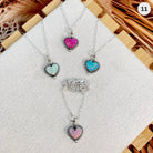 Little Heart Stone Necklace-Necklaces-Krush Kandy, Women's Online Fashion Boutique Located in Phoenix, Arizona (Scottsdale Area)