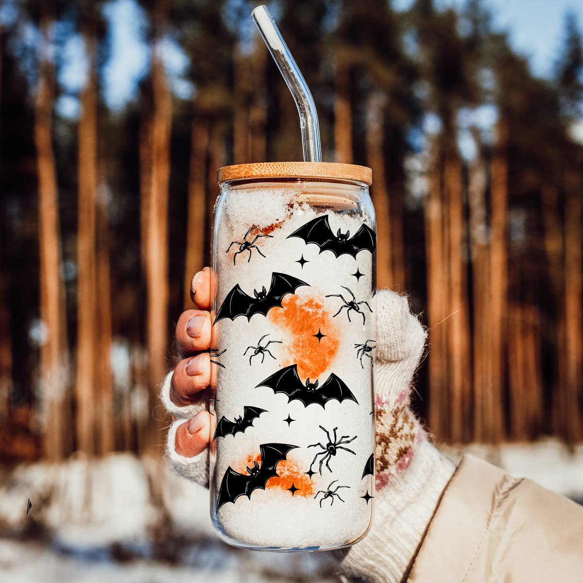 Cutest Halloween Fall Glass Cup | 20oz-Accessories-Krush Kandy, Women's Online Fashion Boutique Located in Phoenix, Arizona (Scottsdale Area)