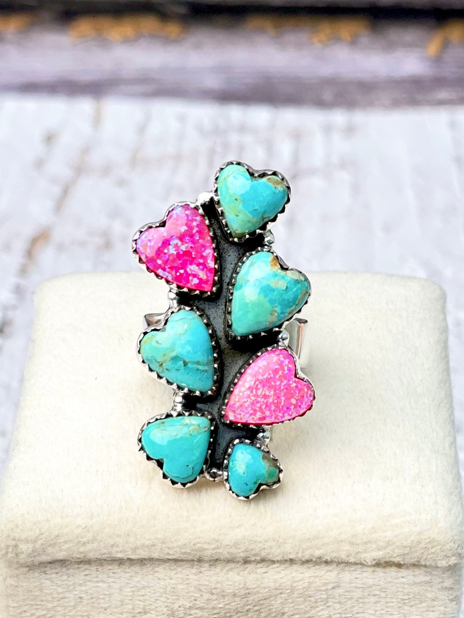 Love Is In The Air Heart Cluster Ring-Ring Sizers-Krush Kandy, Women's Online Fashion Boutique Located in Phoenix, Arizona (Scottsdale Area)