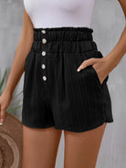 Perfee Pocketed High Waist Shorts-Krush Kandy, Women's Online Fashion Boutique Located in Phoenix, Arizona (Scottsdale Area)