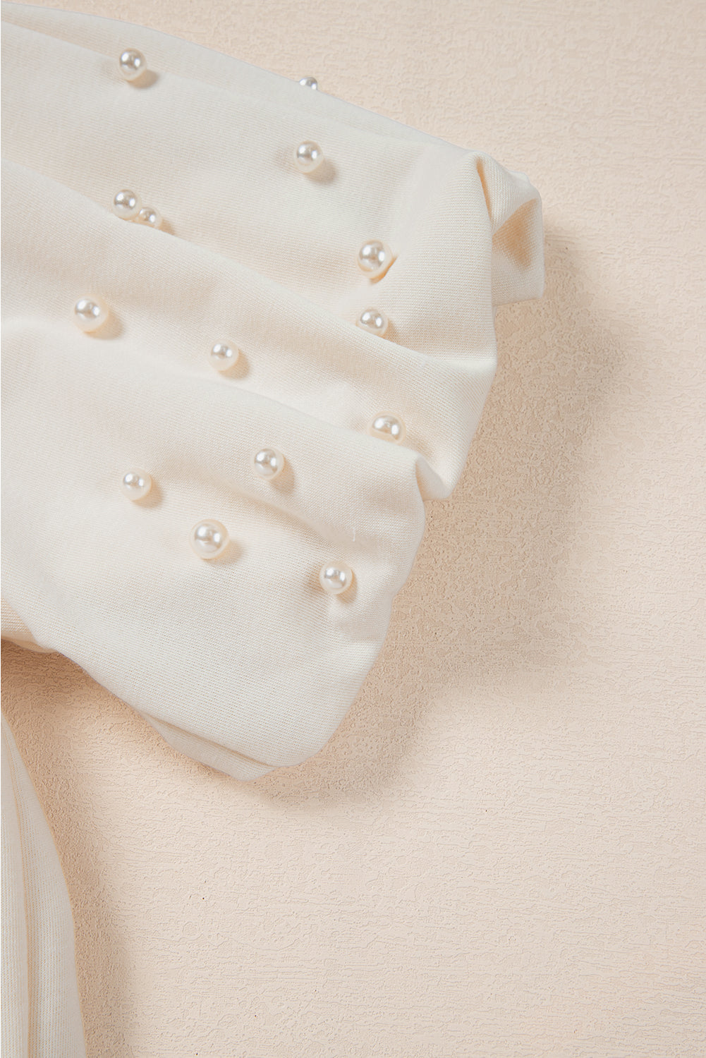 Pearl-Detail Puff Sleeve Top-Tops-Krush Kandy, Women's Online Fashion Boutique Located in Phoenix, Arizona (Scottsdale Area)