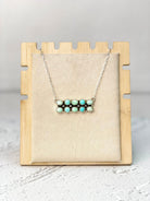 Paloma And Turquoise Bar Necklace Bno. 33-Necklaces-Krush Kandy, Women's Online Fashion Boutique Located in Phoenix, Arizona (Scottsdale Area)