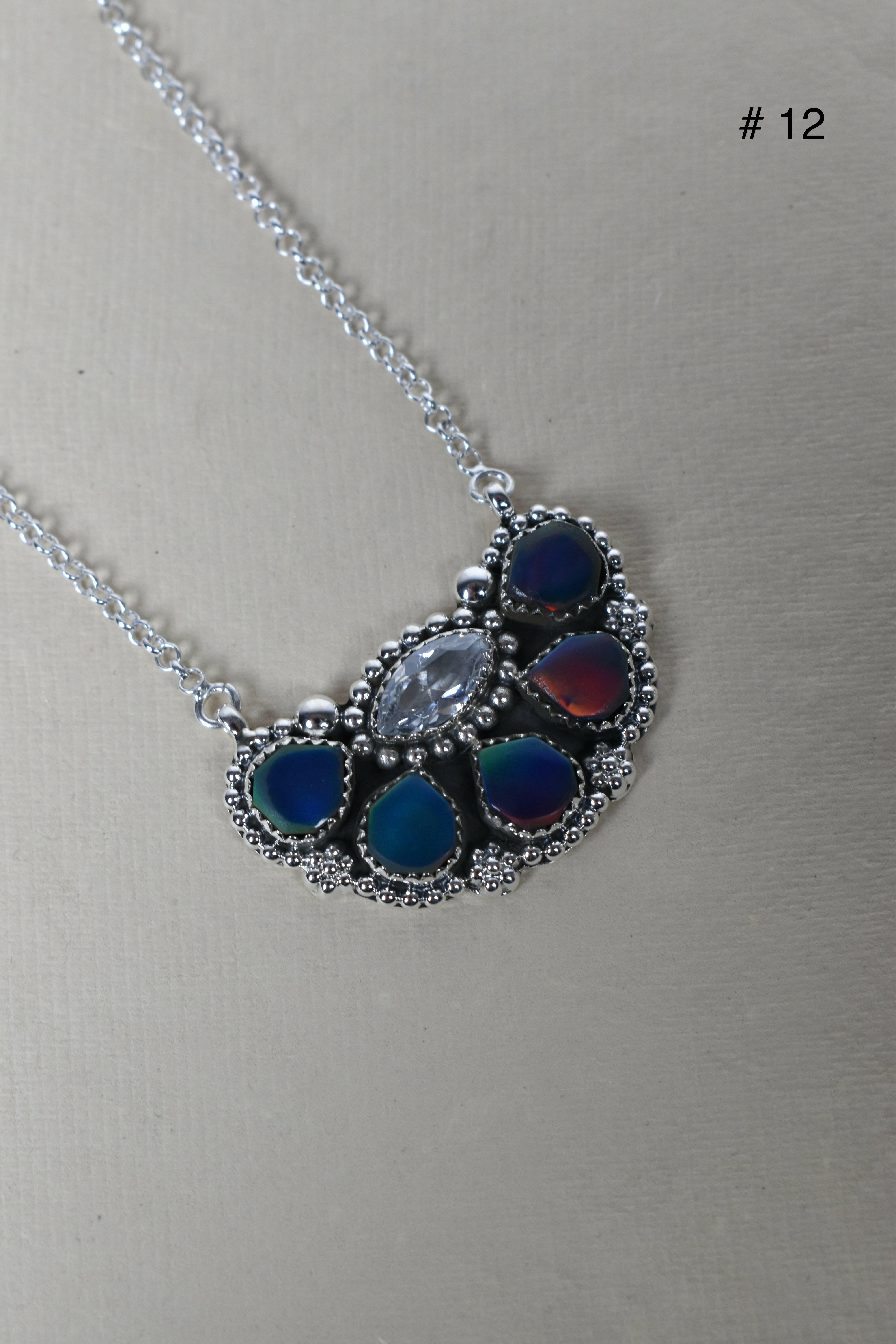 Paw Pad CZ & Stone Necklace-Pendant Necklaces-Krush Kandy, Women's Online Fashion Boutique Located in Phoenix, Arizona (Scottsdale Area)