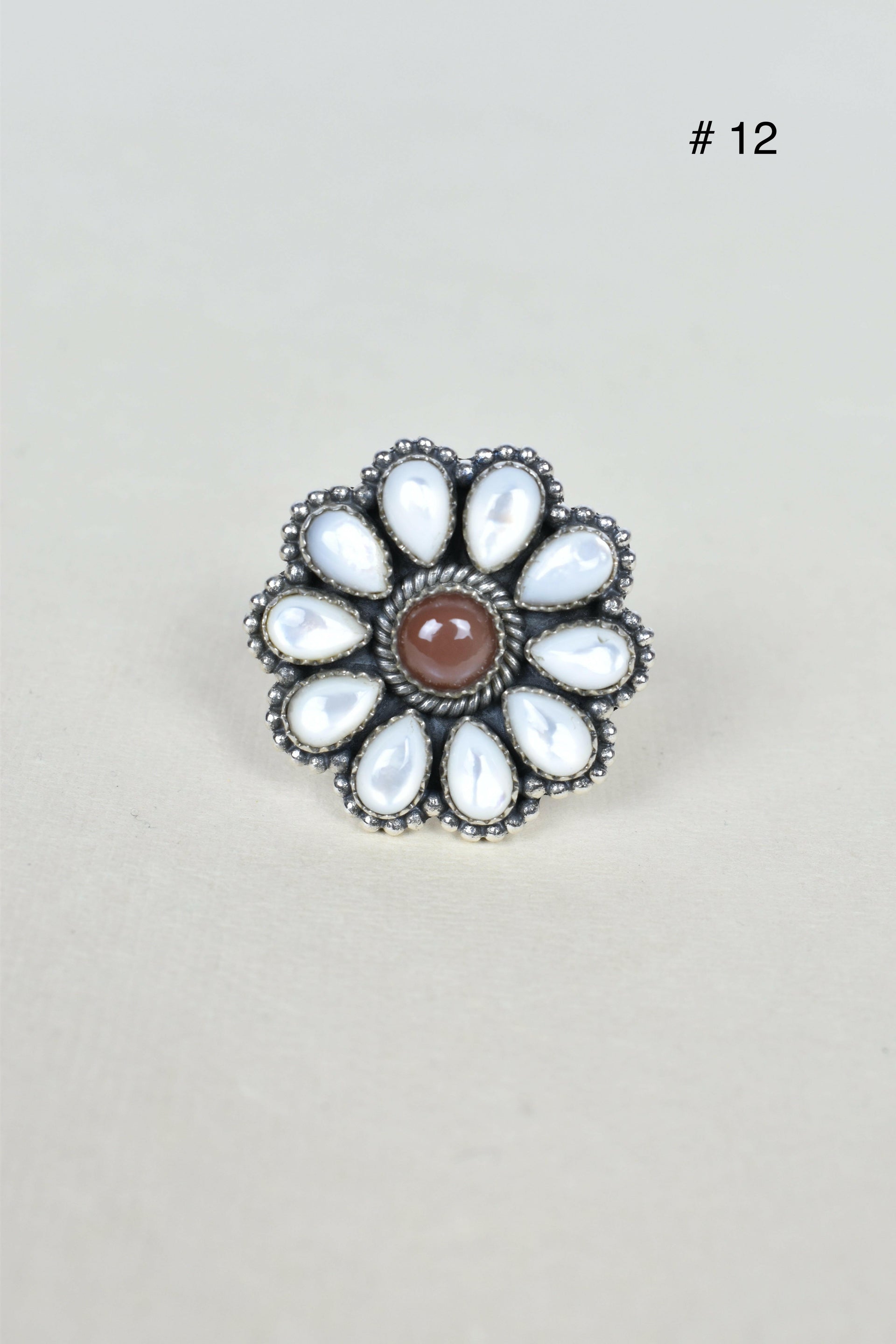 Chocolate Moonstone & Stone Cluster Sterling Silver Rings-Cluster Rings-Krush Kandy, Women's Online Fashion Boutique Located in Phoenix, Arizona (Scottsdale Area)
