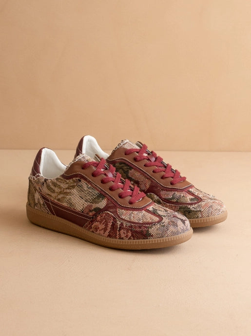 The Dalia - Tapestry Lace Up Sneakers-Shoes-Krush Kandy, Women's Online Fashion Boutique Located in Phoenix, Arizona (Scottsdale Area)
