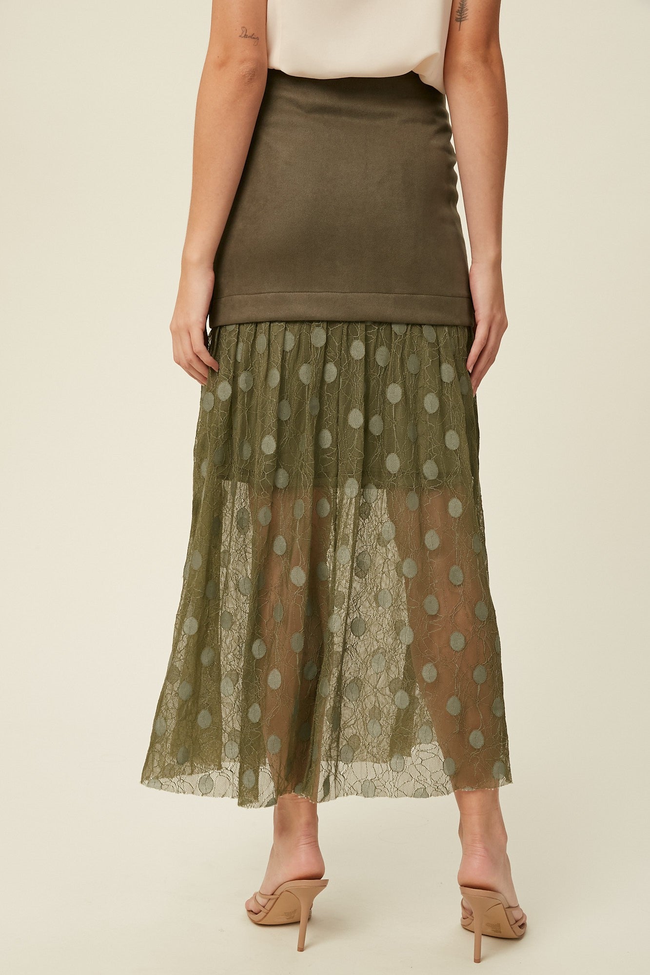 Lace Contrast Maxi Skirt-Skirts-Krush Kandy, Women's Online Fashion Boutique Located in Phoenix, Arizona (Scottsdale Area)