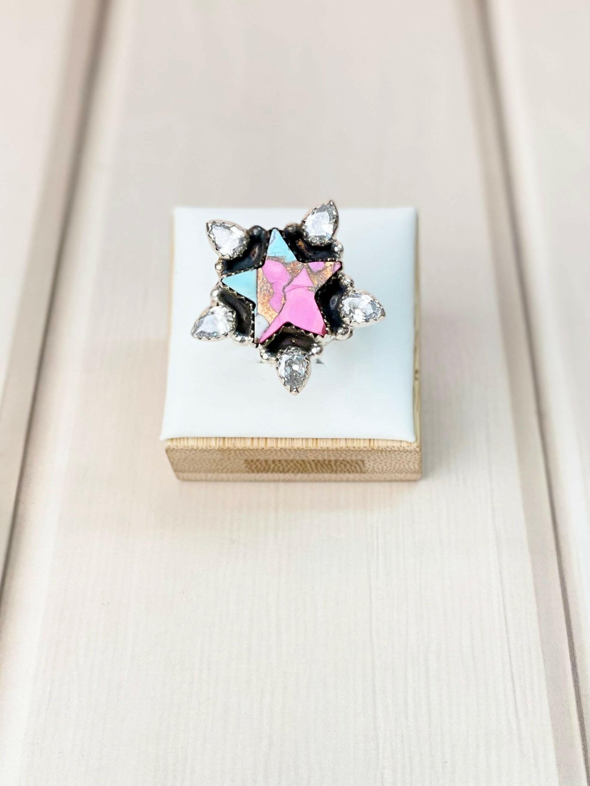 Whimsical Star Cotton Candy Ring-Rings-Krush Kandy, Women's Online Fashion Boutique Located in Phoenix, Arizona (Scottsdale Area)