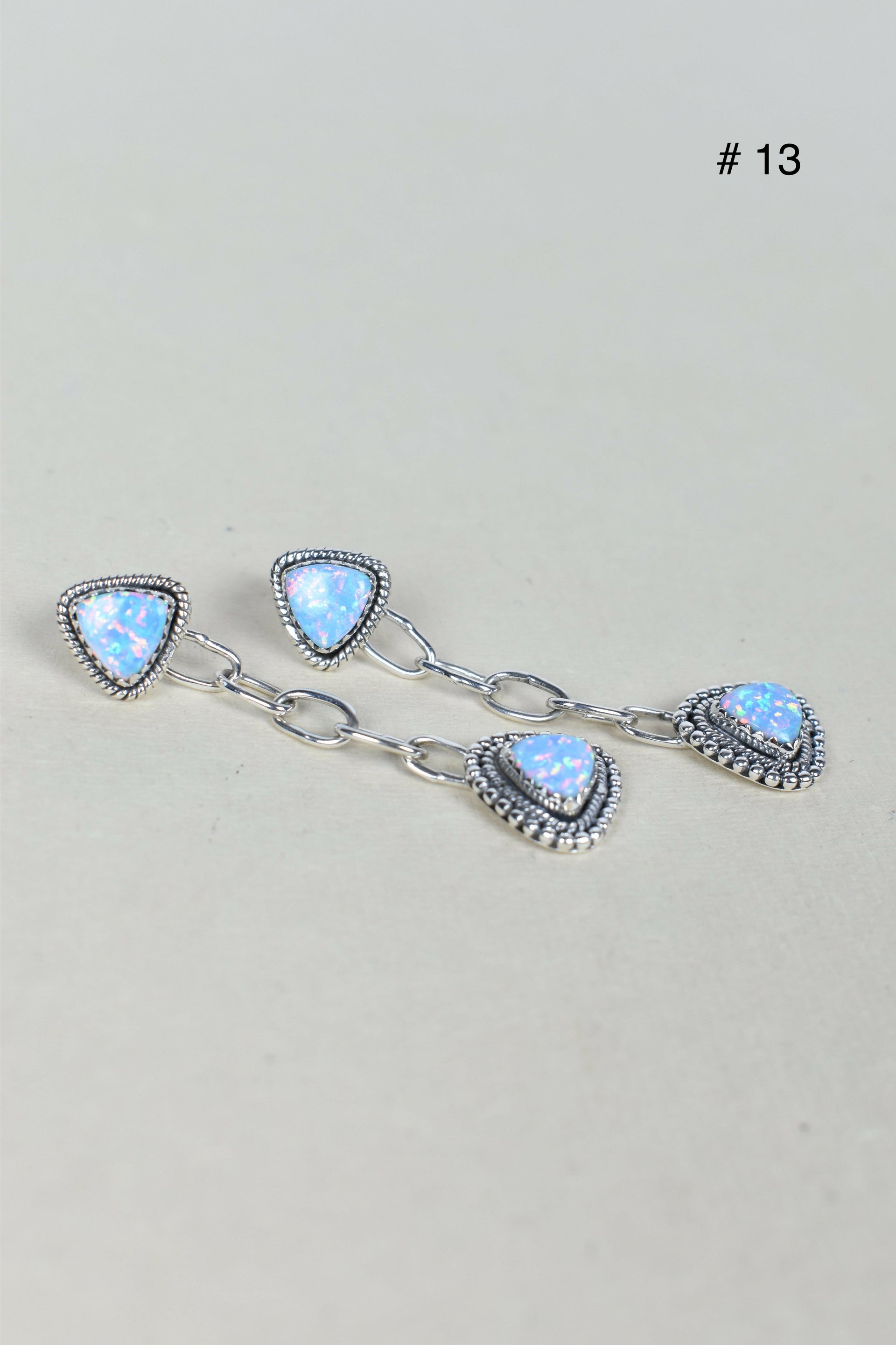 Gem Duet Chain Drop Earrings-Drop Earrings-Krush Kandy, Women's Online Fashion Boutique Located in Phoenix, Arizona (Scottsdale Area)