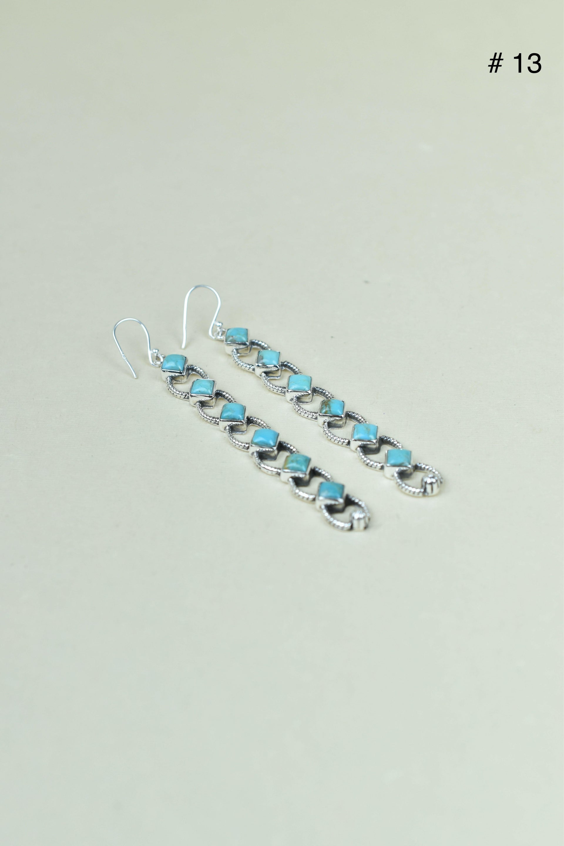 Sterling Silver Six Stone Cascading Earrings-Drop Earrings-Krush Kandy, Women's Online Fashion Boutique Located in Phoenix, Arizona (Scottsdale Area)