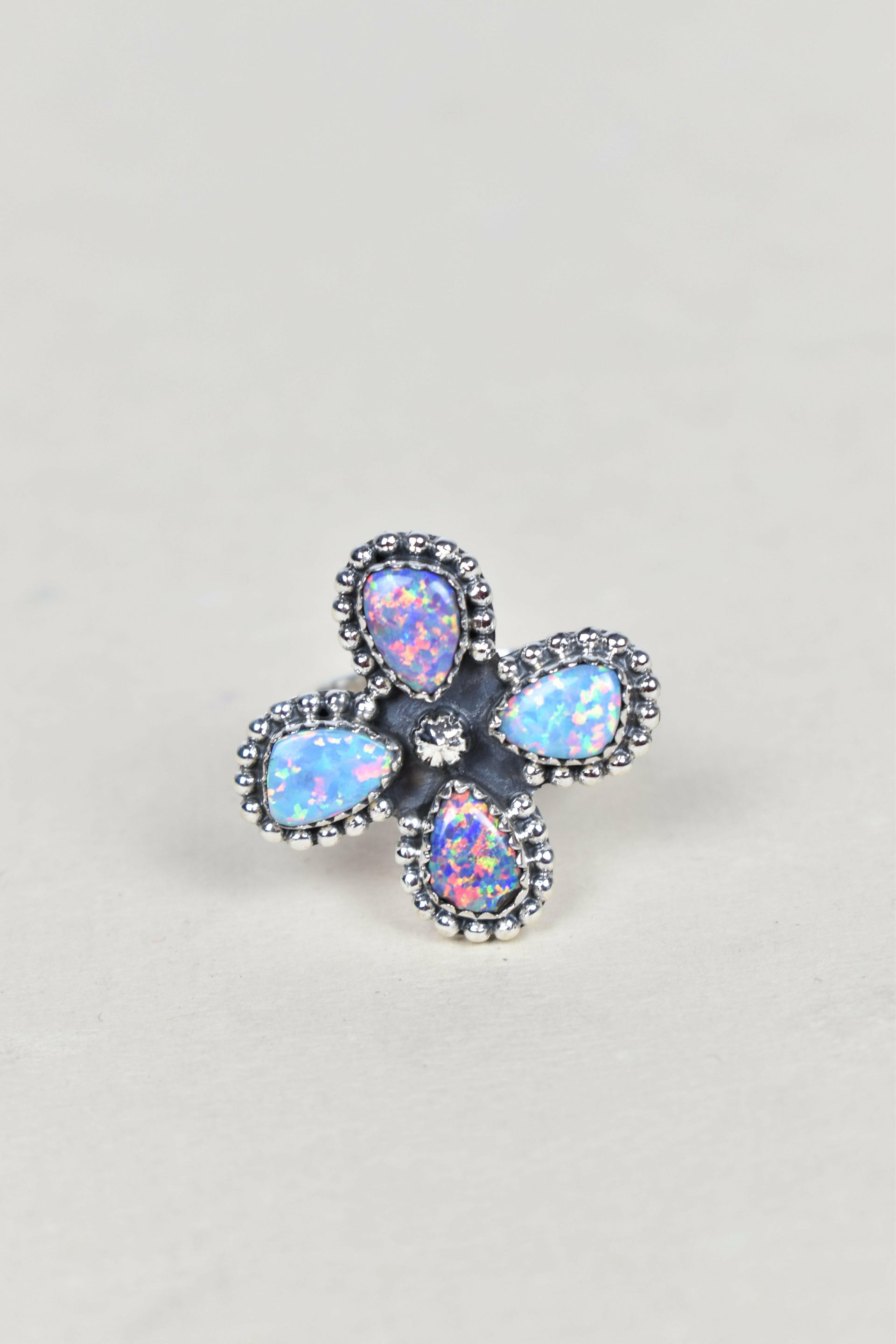 4 Leaf Cluster Ring-Cluster Rings-Krush Kandy, Women's Online Fashion Boutique Located in Phoenix, Arizona (Scottsdale Area)