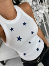 Full Size Star Round Neck Tank-Tops-Krush Kandy, Women's Online Fashion Boutique Located in Phoenix, Arizona (Scottsdale Area)