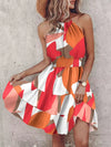 Paisley Print Halter Neck Mini Dress-Krush Kandy, Women's Online Fashion Boutique Located in Phoenix, Arizona (Scottsdale Area)