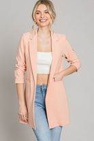 Zoom Meeting Lined Long Blazer Jacket | 10 Colors-Blazers-Krush Kandy, Women's Online Fashion Boutique Located in Phoenix, Arizona (Scottsdale Area)