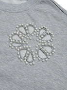 Perfee Cutout Pearl Round Neck Long Sleeve Sweatshirt-Sweaters-Krush Kandy, Women's Online Fashion Boutique Located in Phoenix, Arizona (Scottsdale Area)