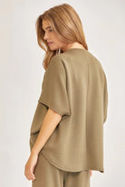 Stylish Poncho Top and Bell Bottom Modal Set-2 Piece Outfit Sets-Krush Kandy, Women's Online Fashion Boutique Located in Phoenix, Arizona (Scottsdale Area)