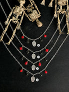 Halloween Chamer Necklace Rosarita & Black Onyx sno 13-Necklaces-Krush Kandy, Women's Online Fashion Boutique Located in Phoenix, Arizona (Scottsdale Area)