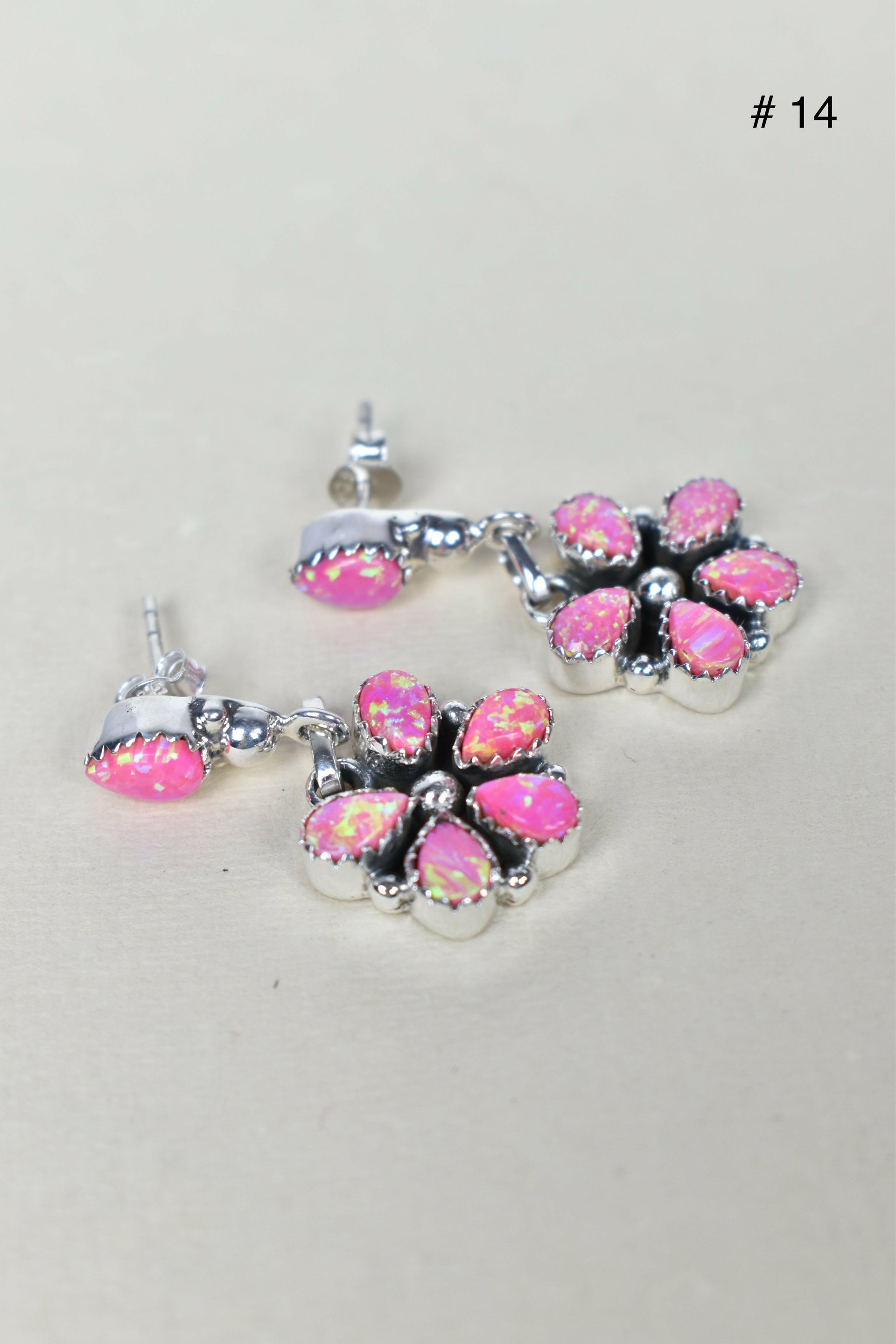 Pentapetal Post Sterling Silver Earrings-Drop Earrings-Krush Kandy, Women's Online Fashion Boutique Located in Phoenix, Arizona (Scottsdale Area)