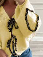 Tie Front Long Sleeve Sweater-Krush Kandy, Women's Online Fashion Boutique Located in Phoenix, Arizona (Scottsdale Area)