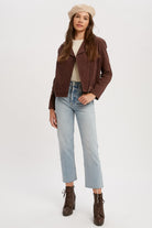 Corduroy Moto Jacket-Jacket-Krush Kandy, Women's Online Fashion Boutique Located in Phoenix, Arizona (Scottsdale Area)