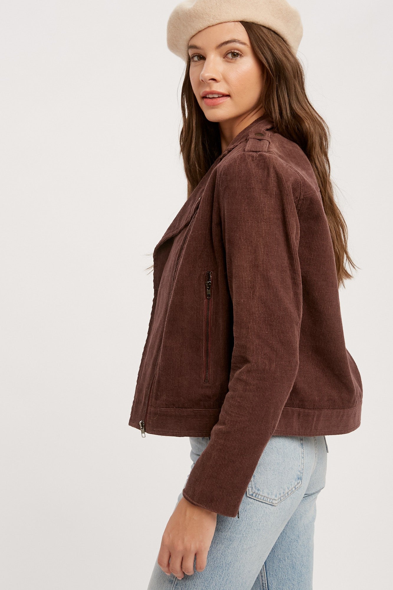 Corduroy Moto Jacket-Jacket-Krush Kandy, Women's Online Fashion Boutique Located in Phoenix, Arizona (Scottsdale Area)