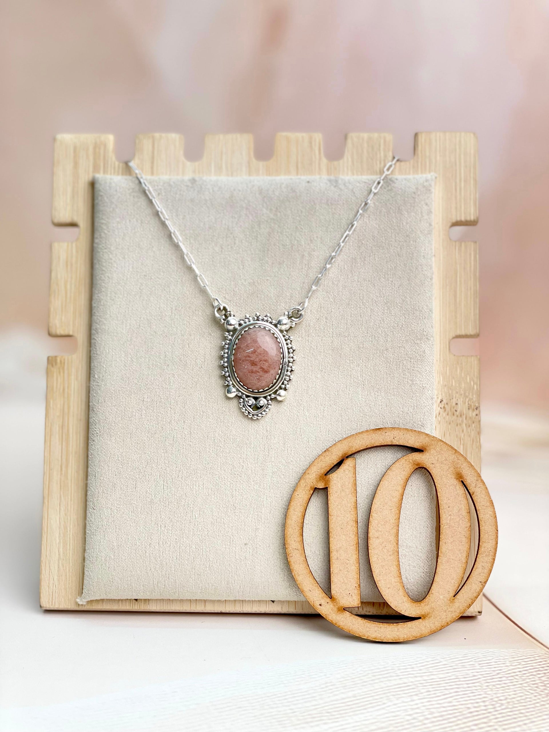 Sunstone Slab Necklace sno 32-Necklaces-Krush Kandy, Women's Online Fashion Boutique Located in Phoenix, Arizona (Scottsdale Area)