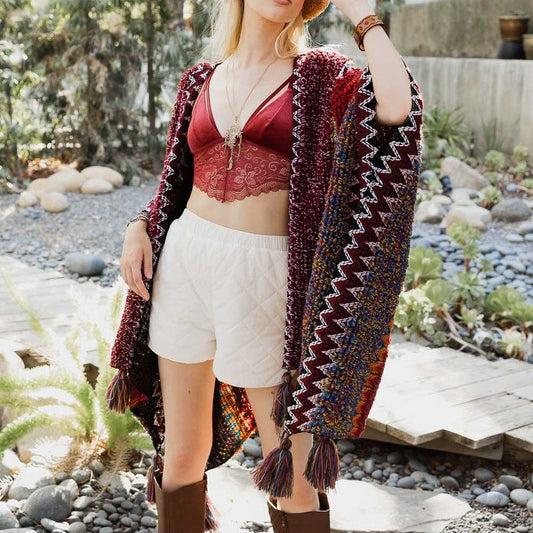 Festival Vibes Crochet Kimono-Cardigans-Krush Kandy, Women's Online Fashion Boutique Located in Phoenix, Arizona (Scottsdale Area)