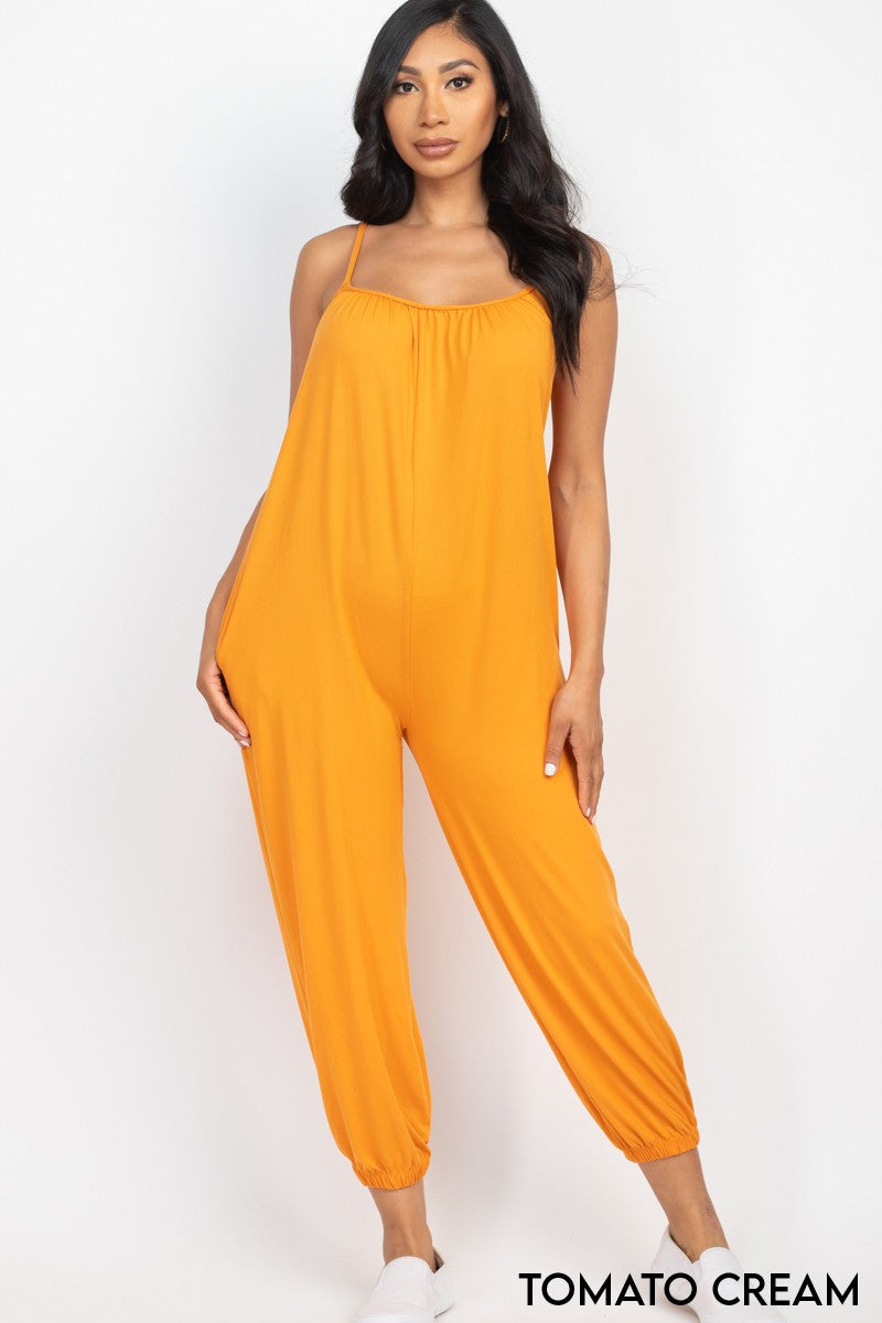 Sleeveless Jogger Jumpsuit | S-3X-Jumpsuits & Rompers-Krush Kandy, Women's Online Fashion Boutique Located in Phoenix, Arizona (Scottsdale Area)