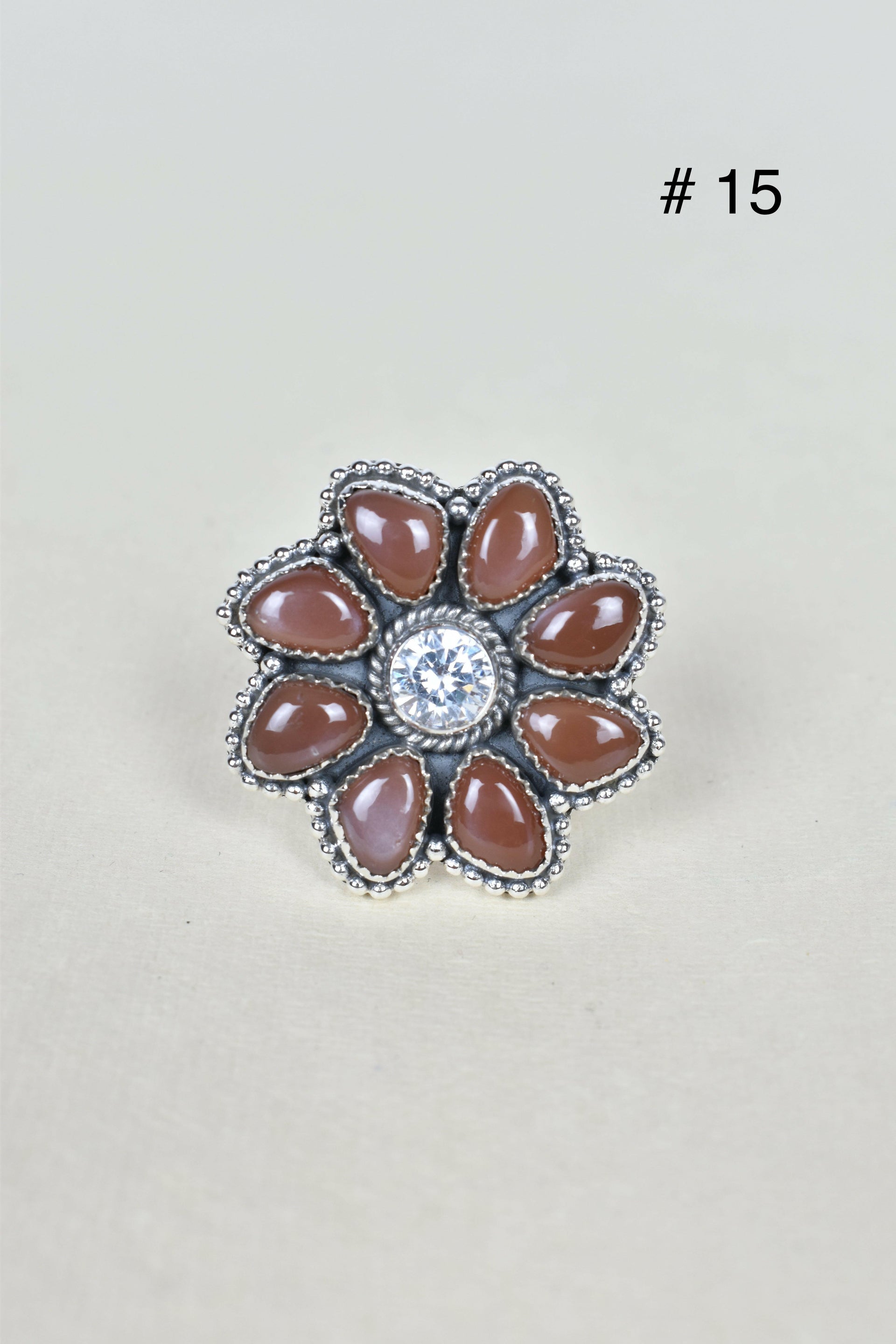 ONE OF A KIND STERLING SILVER CRYSTAL CLUSTER RINGS-Cluster Rings-Krush Kandy, Women's Online Fashion Boutique Located in Phoenix, Arizona (Scottsdale Area)