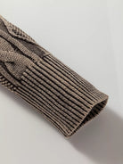 Contrast Cable Knit Sleeve Casual Sweater-Sweaters-Krush Kandy, Women's Online Fashion Boutique Located in Phoenix, Arizona (Scottsdale Area)