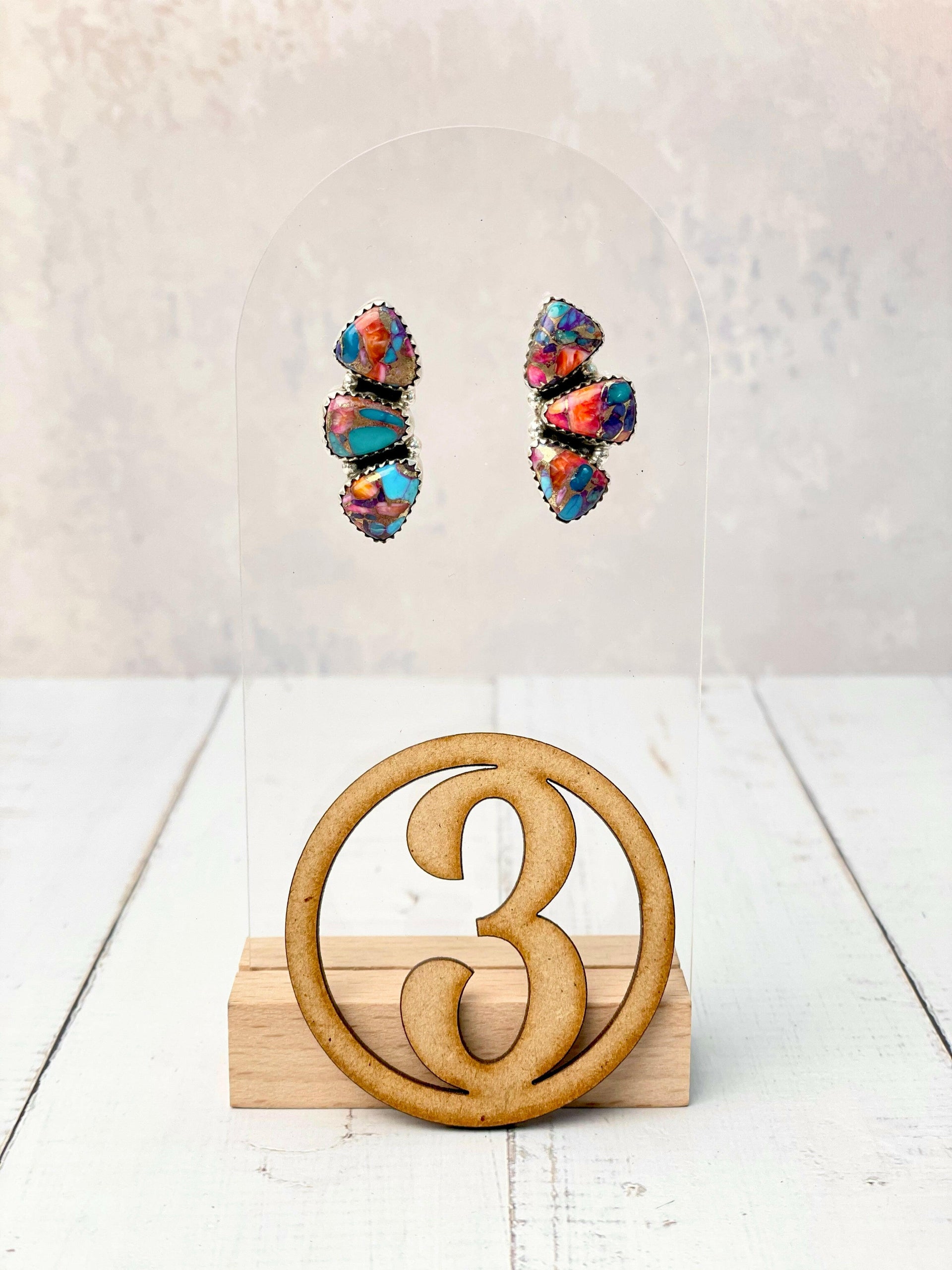 Half Of You Slab Earrings-Earrings-Krush Kandy, Women's Online Fashion Boutique Located in Phoenix, Arizona (Scottsdale Area)